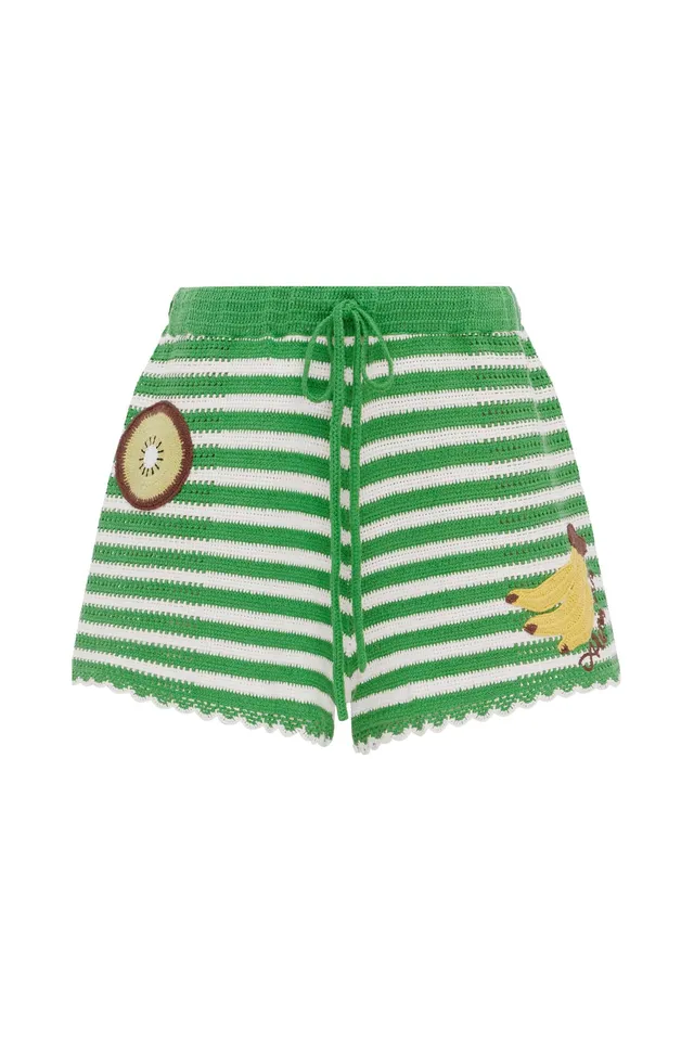 Alemäis Sundae Green short crochet vert taille haute