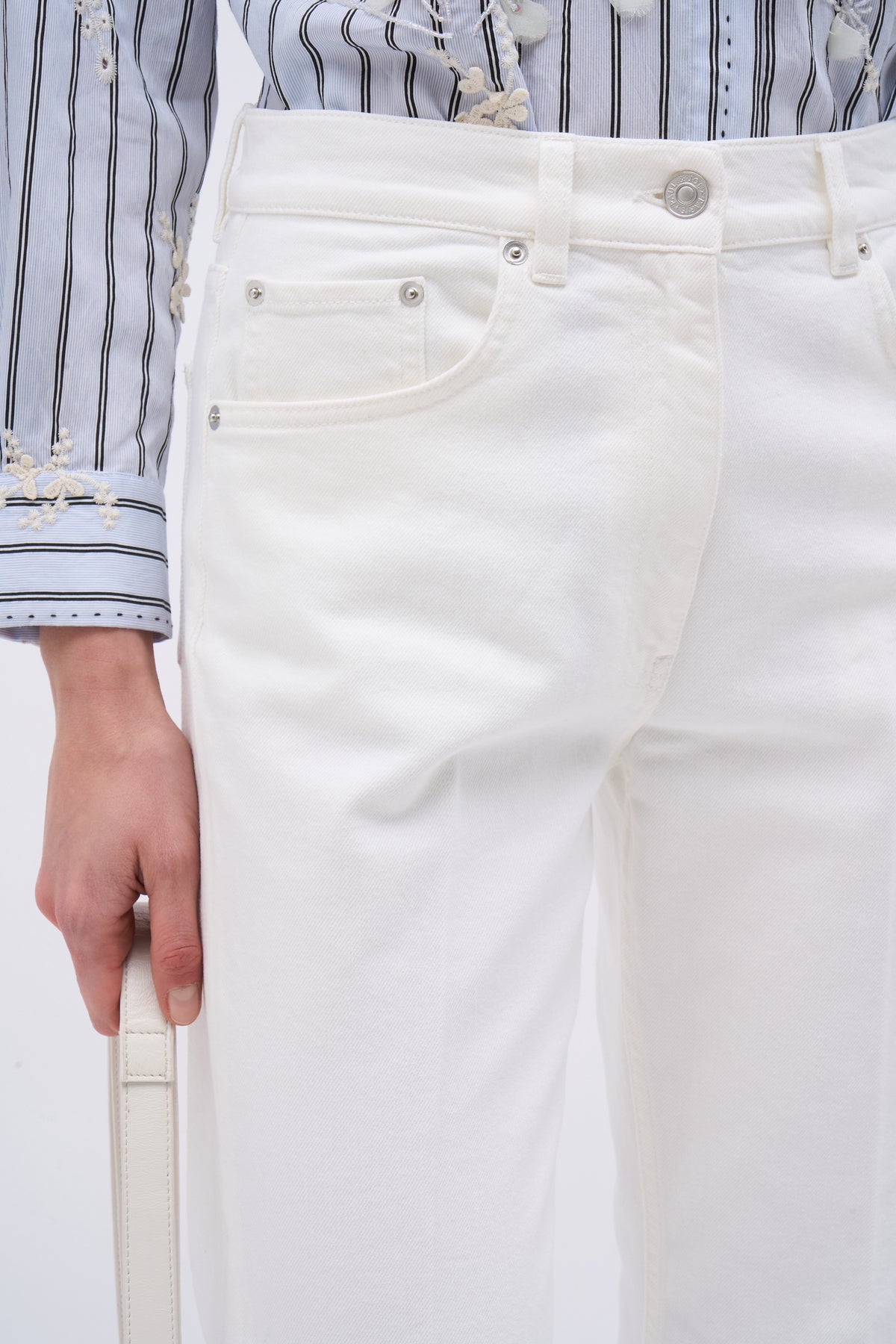 Paul & Joe Bogan jean droit taille haute 100% coton