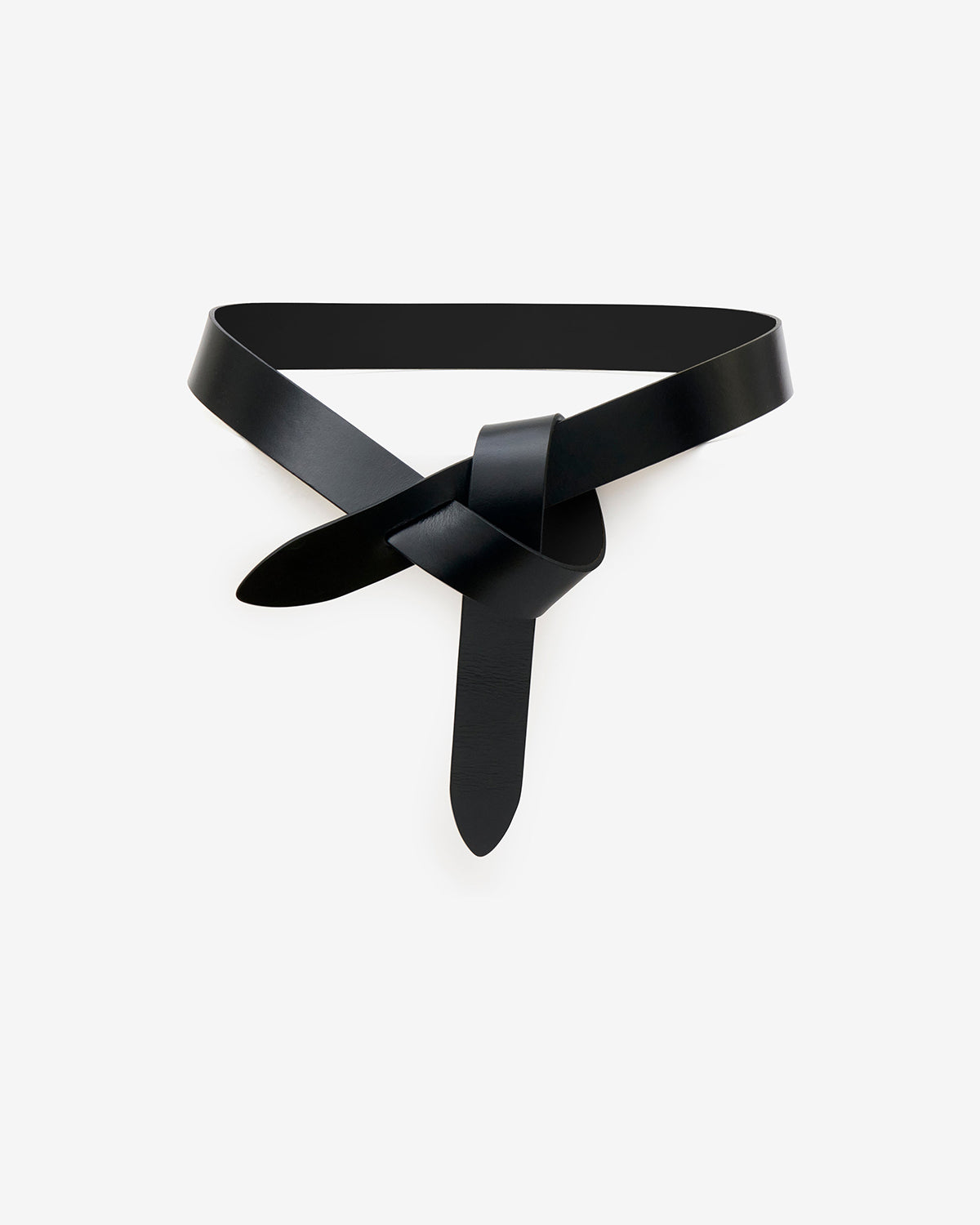 Isabel Marant Lecce ceinture cuir noir à nouer