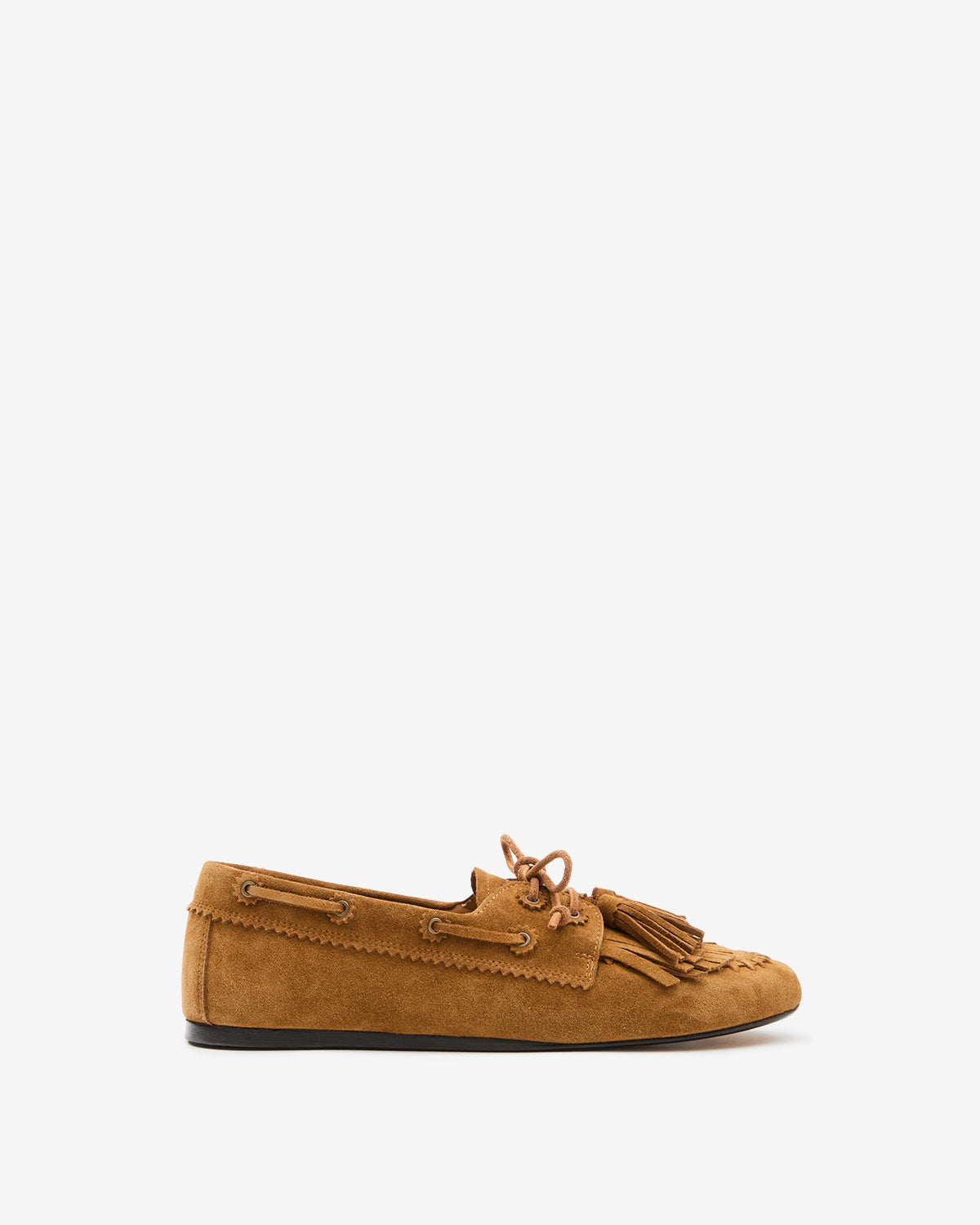 Isabel Marant Fersi mocassins cuir marron velours