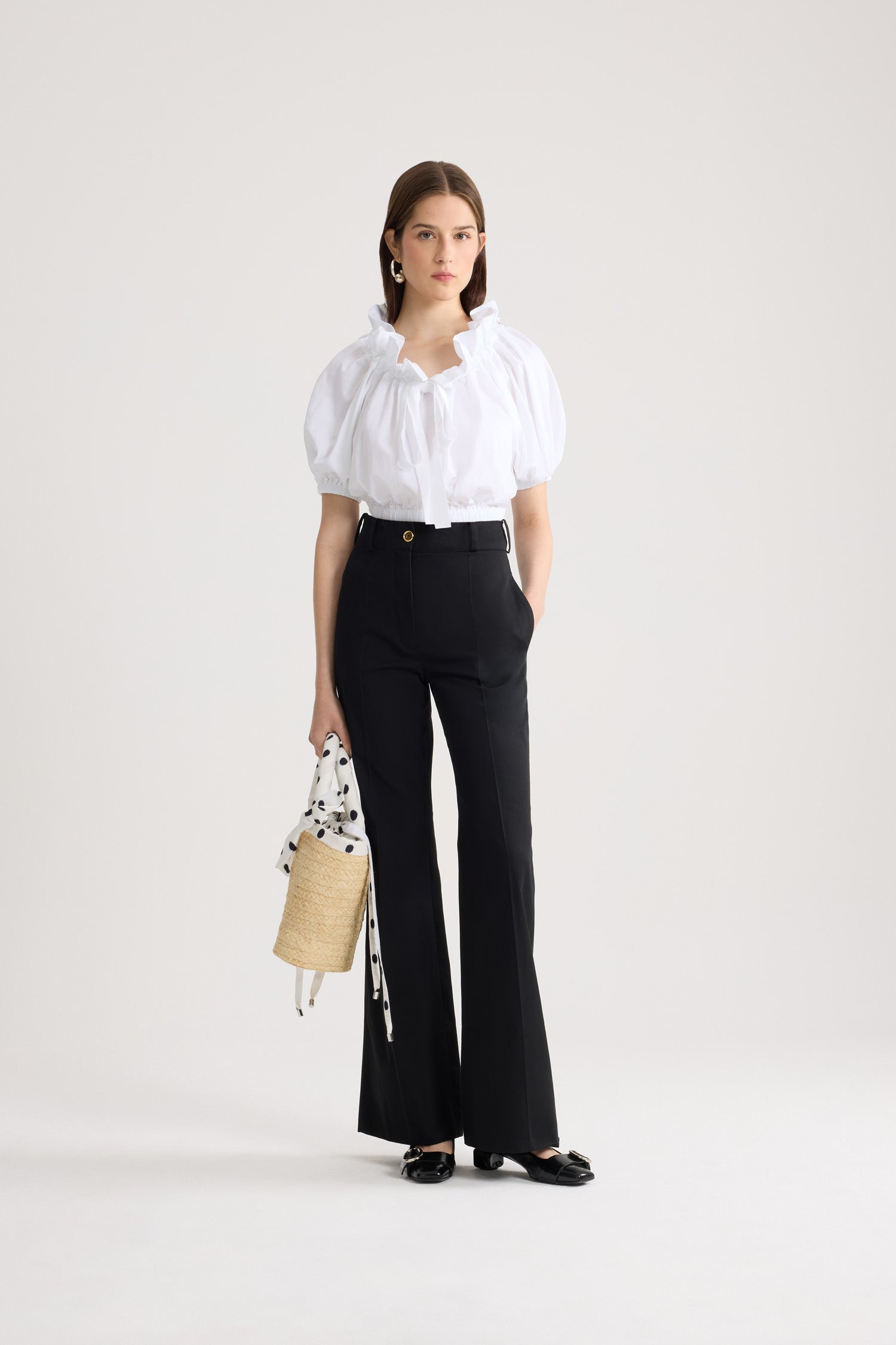 Patou P26JE2209999001W top blanc coton bio