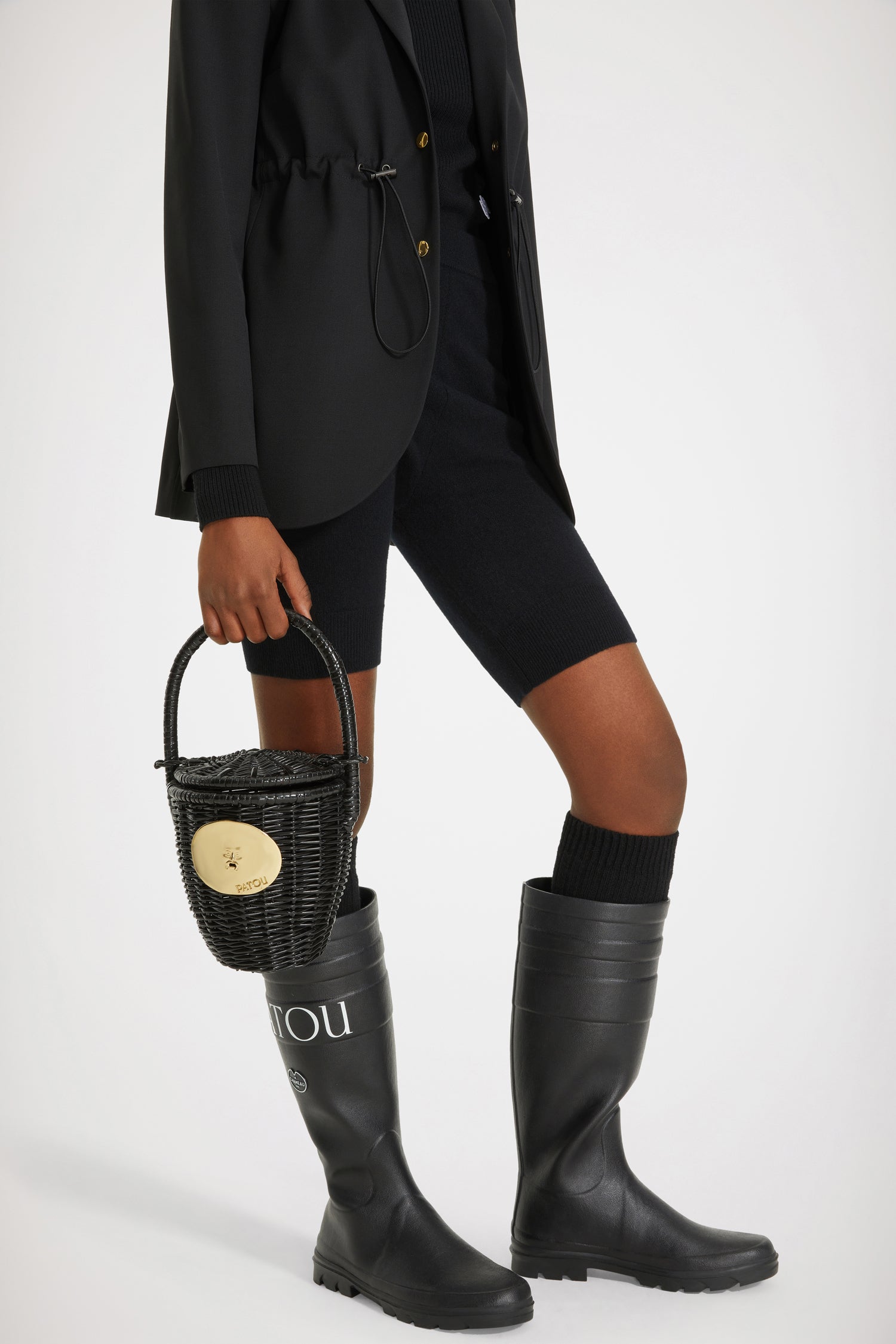 Patou Footwear bottes H22FO0090131999B noir caoutchouc