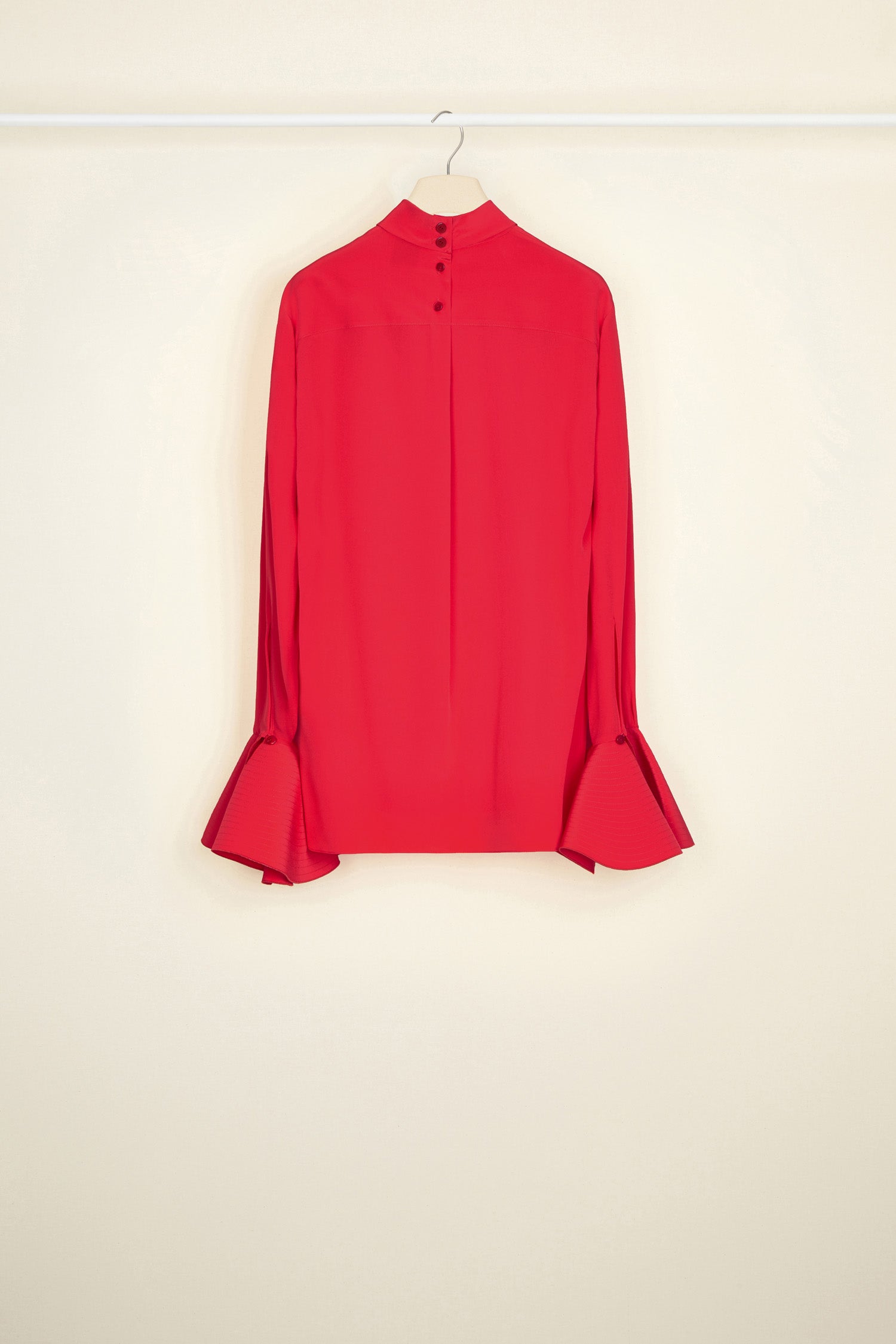 Patou TO022 P21TO0220013303R haut soie rouge Capucine