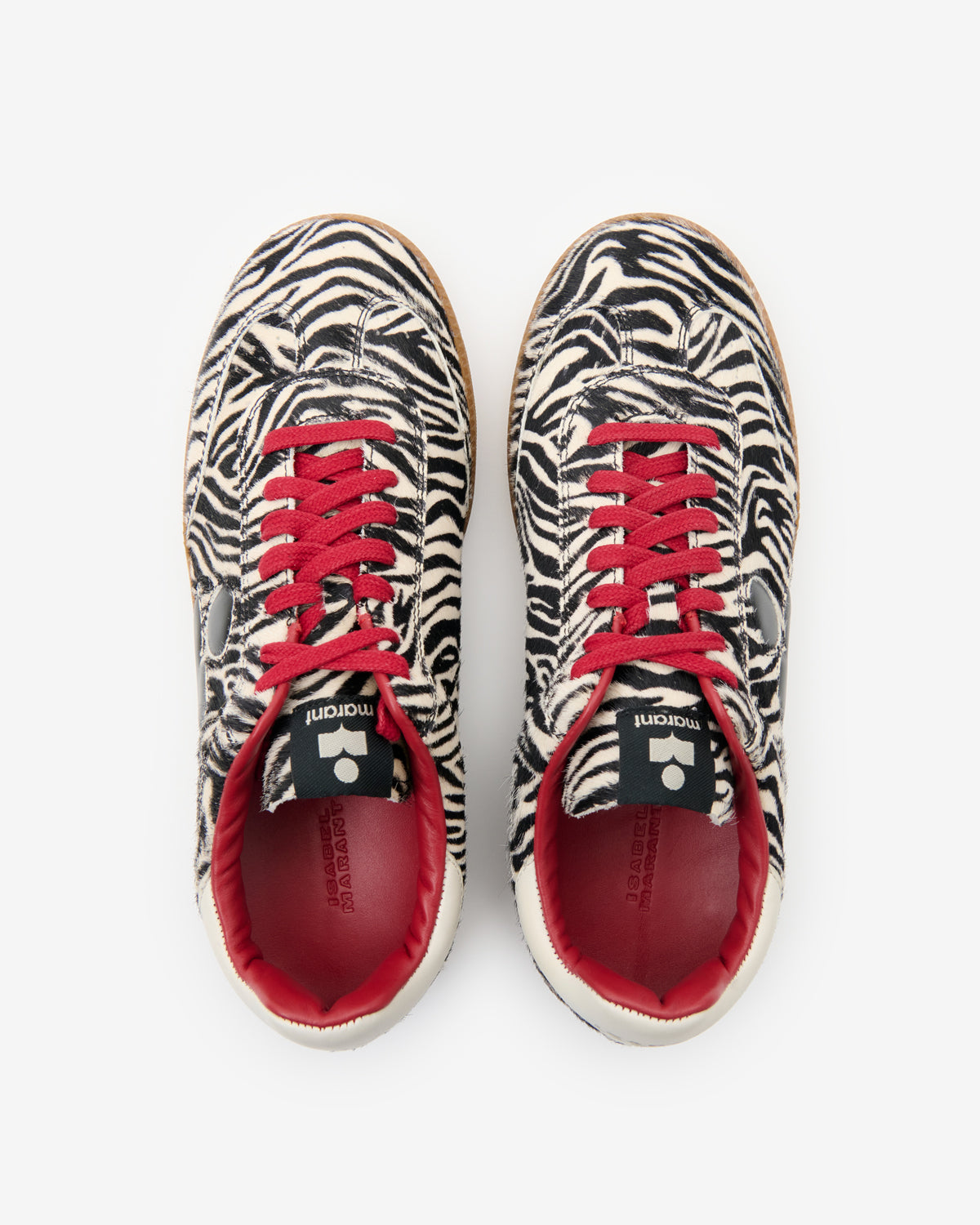 Isabel Marant Bryce baskets basses zèbre pony