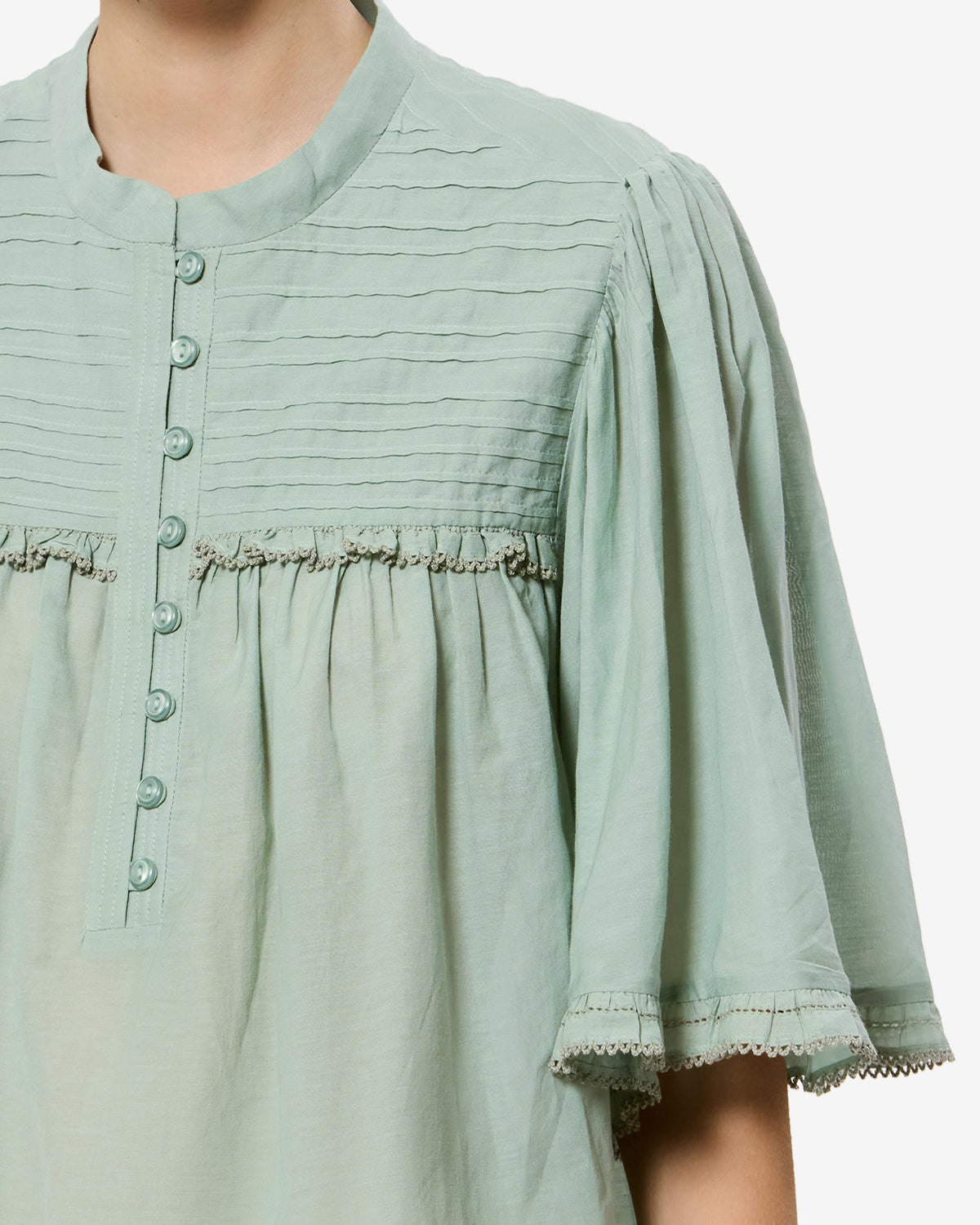 Isabel Marant Douna Top Blouse Coton Sauge