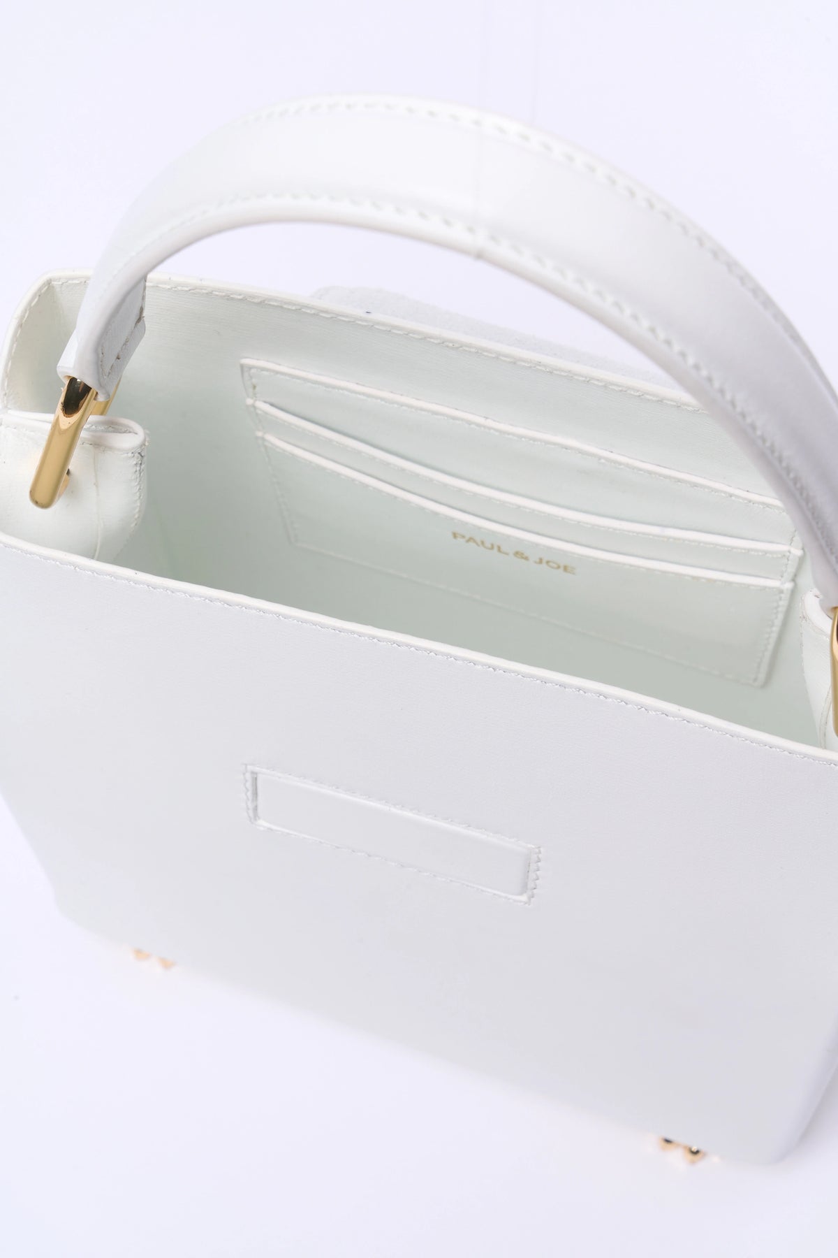 Paul & Joe Charlotte sac cuir blanc tête chat 17,5 cm
