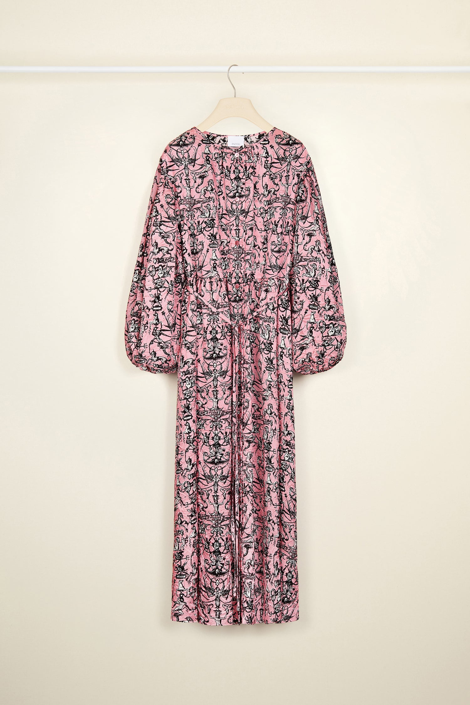 Patou P22DR08801045043 robe chemise maxi Pink Fairy Tales