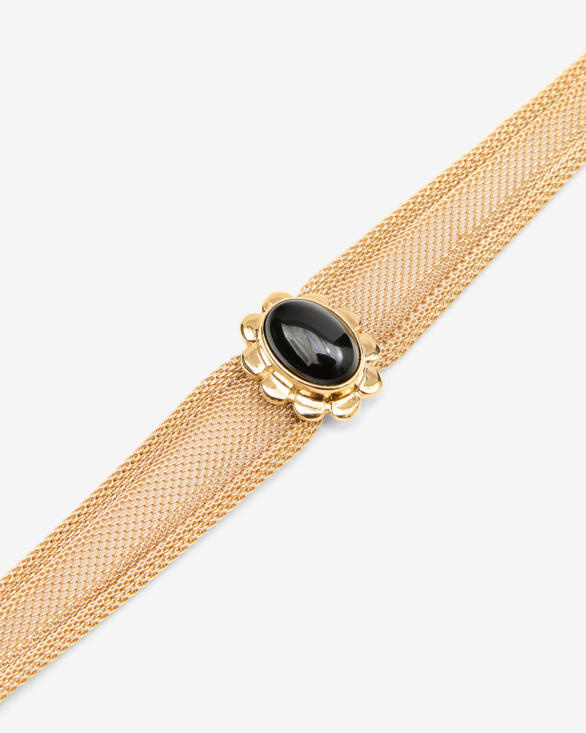 Isabel Marant Hanae bracelet métal noir agathe