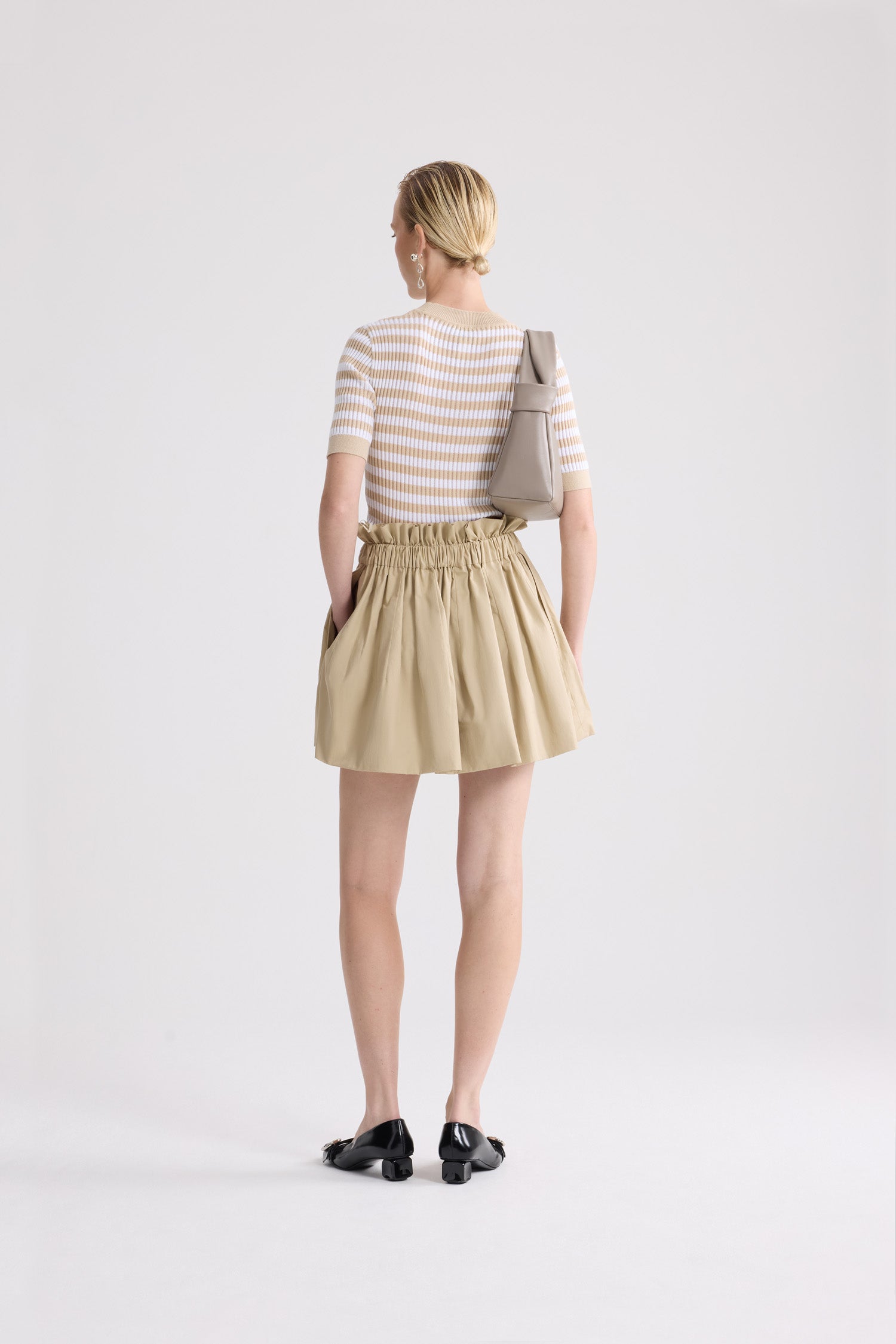 Patou Organic Cotton Bloomer Skirt sable coton bio 34-44