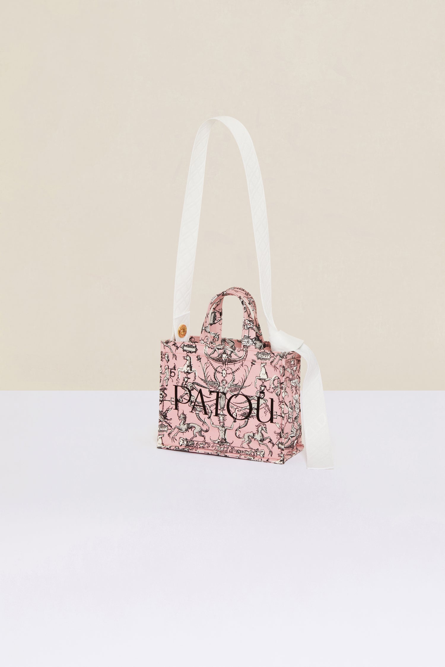 Patou AC025 P22AC02500765043 tote coton rose imprimé