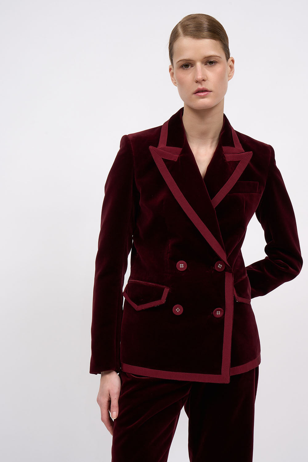 Paul & Joe Rowan Veste velours coton cintrée Tilda 36