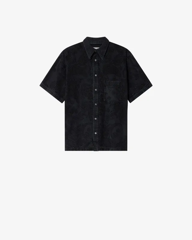 Isabel Marant Igwen CH0361HA chemise denim noir délavé