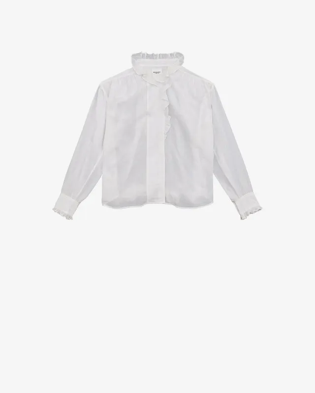 Isabel Marant Pamias HT0001FC-B3J04E Chemisier blanc volants