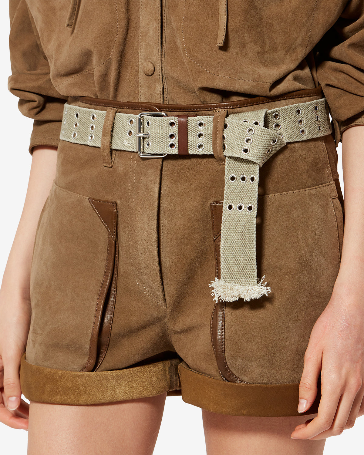 Isabel Marant Fatsa ceinture kaki sangle coton