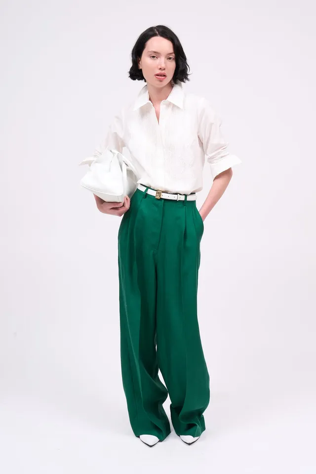 Paul & Joe Tailoring Mataram pantalon lin taille haute 100% lin