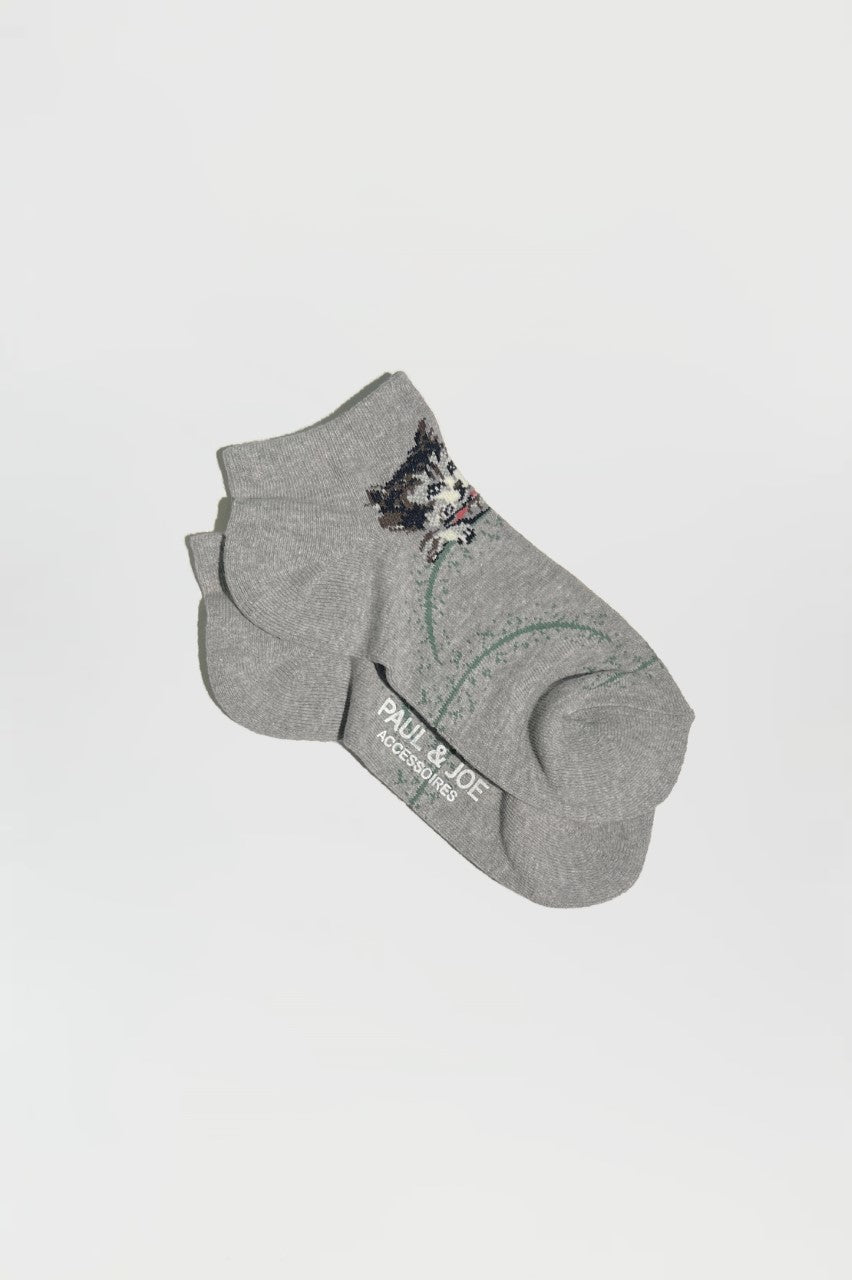 Paul & Joe chaussettes chat coton noires 36-39