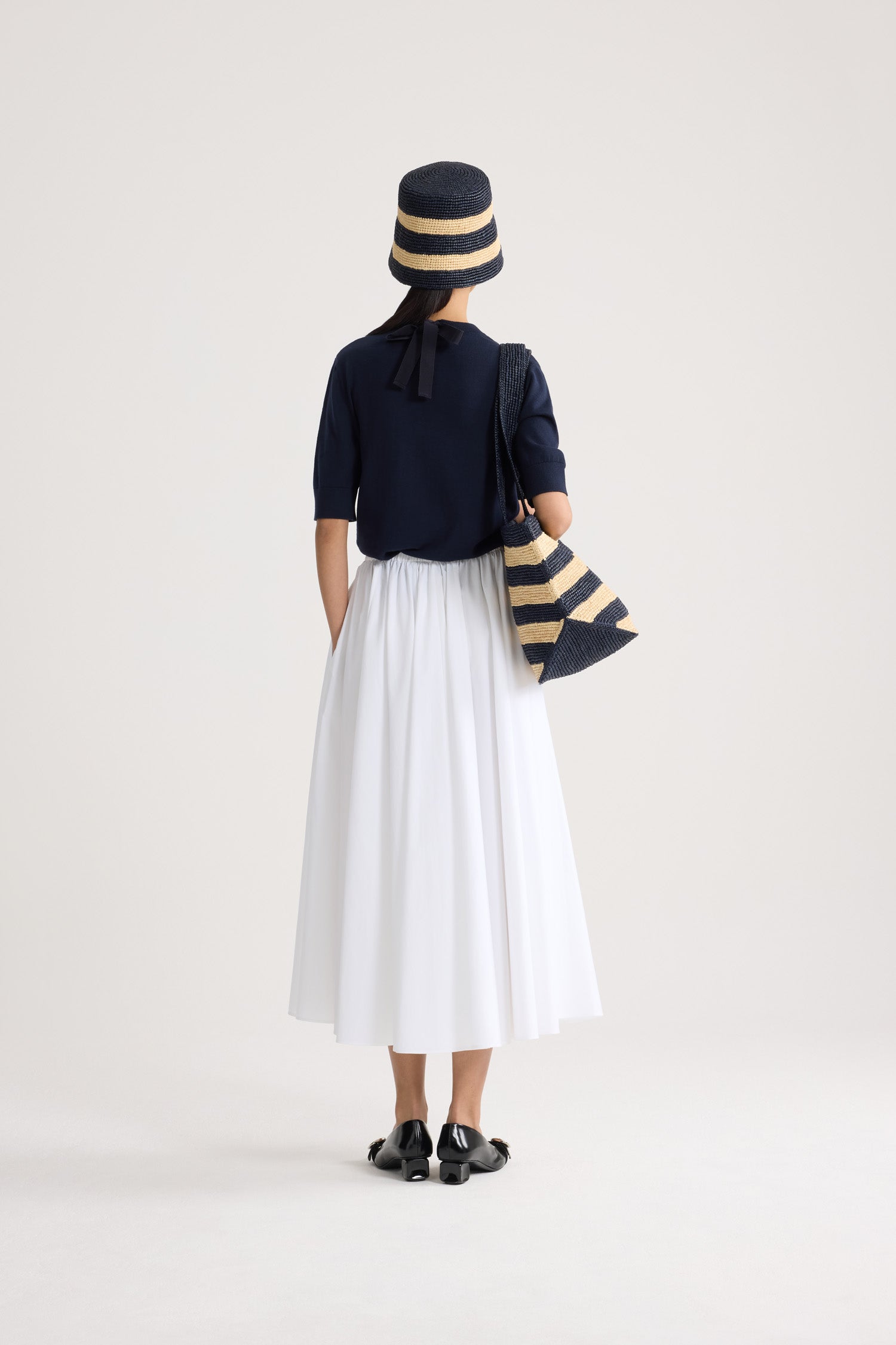 Patou KN300 pull coton manches courtes Deep Sea Blue