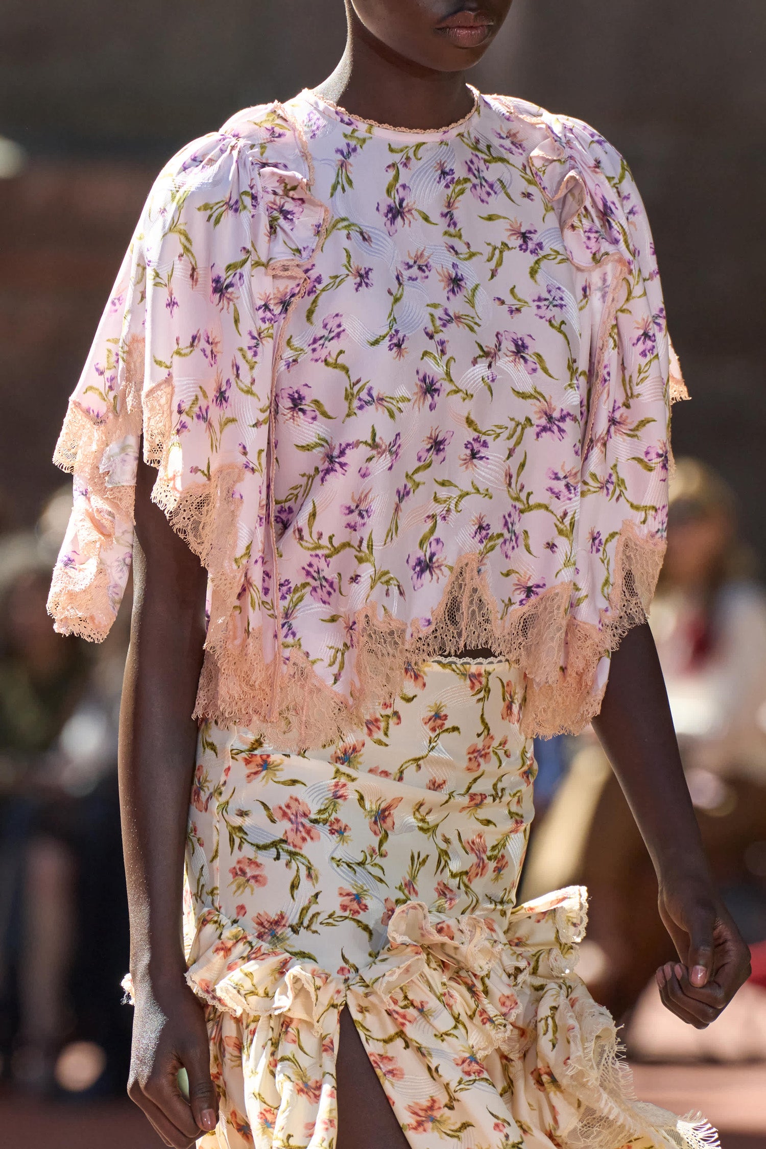 Ulla Johnson Vivi Haut Heliotrope en jacquard soie