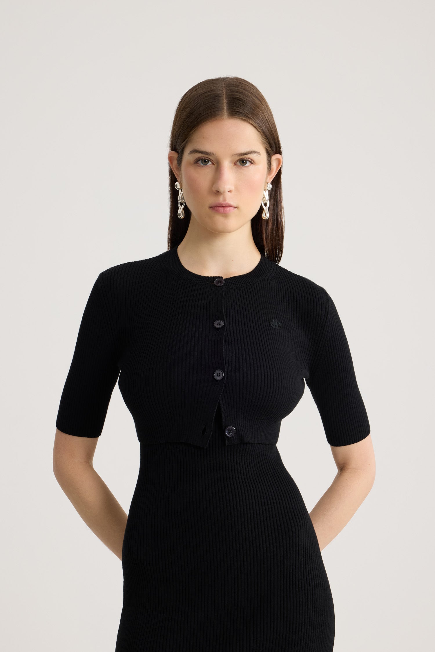 Patou Dresses robe KN322 P26KN322 longue noire coton