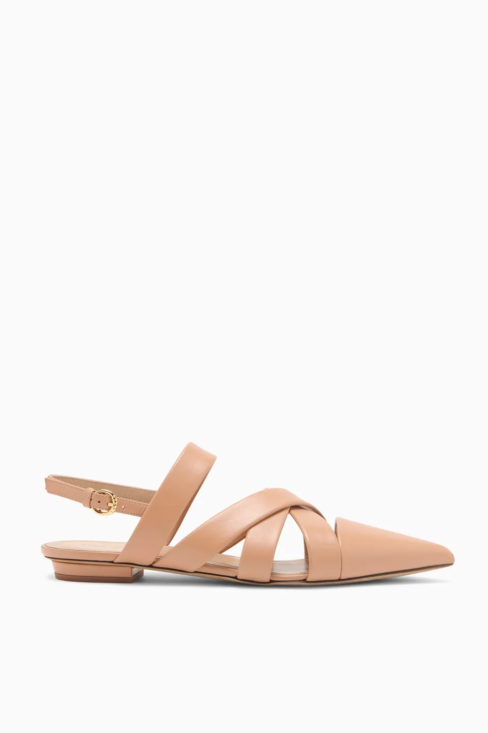 Ulla Johnson Tallulah ballerines cuir tressé sienna