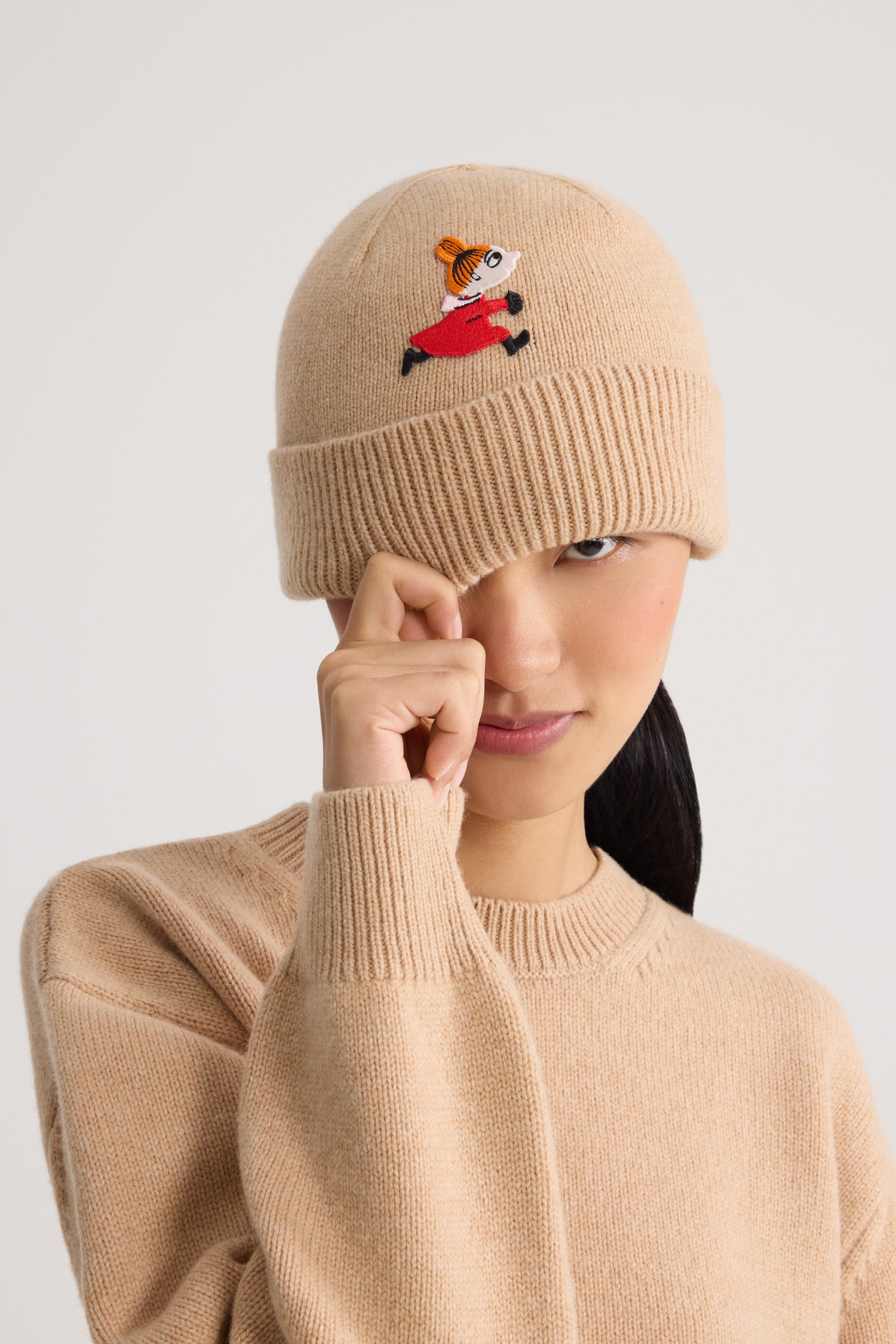 Patou AC12380645086 Bonnet Laine Beige Little My