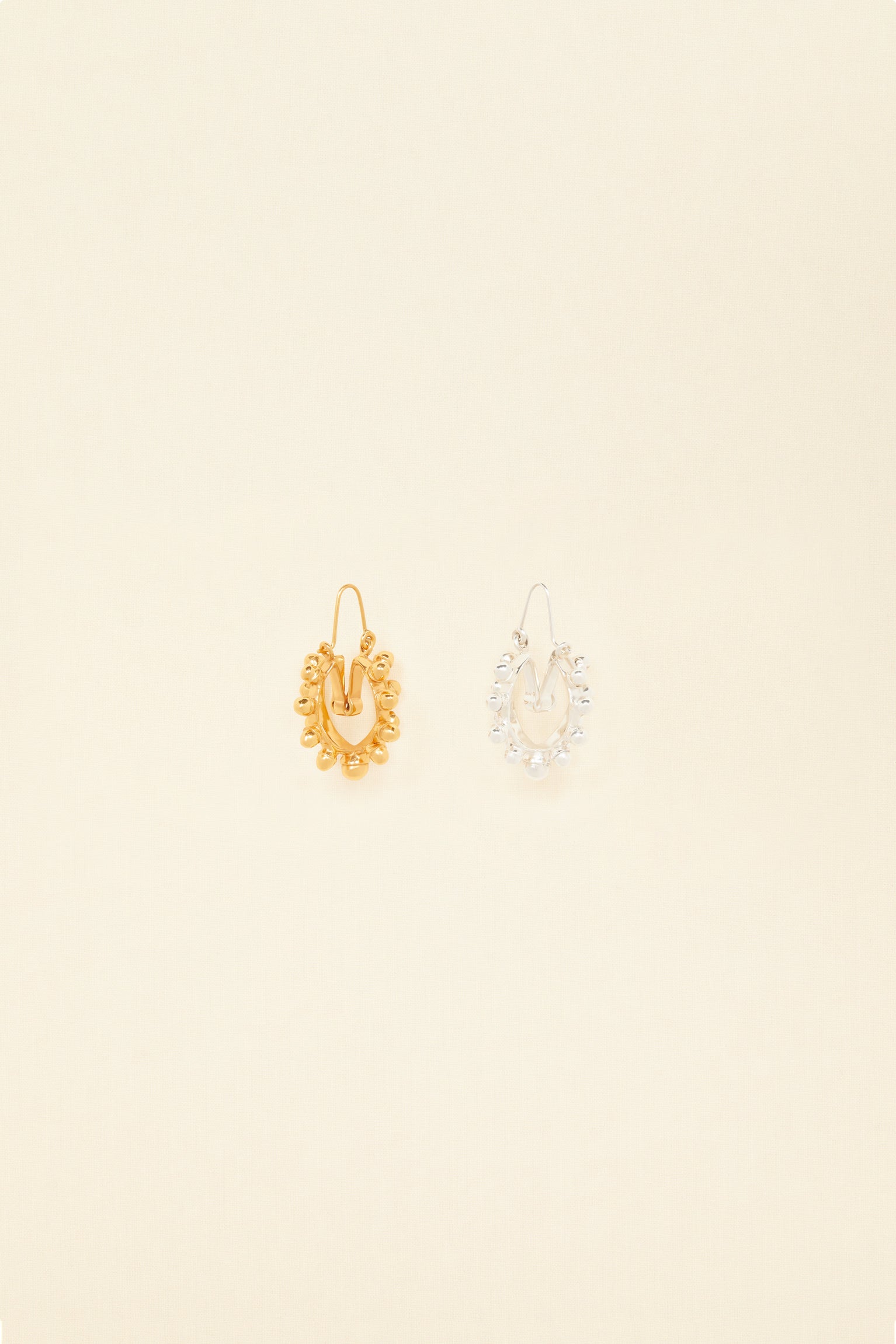 Patou A20JW0391000298S créoles perles doré argenté