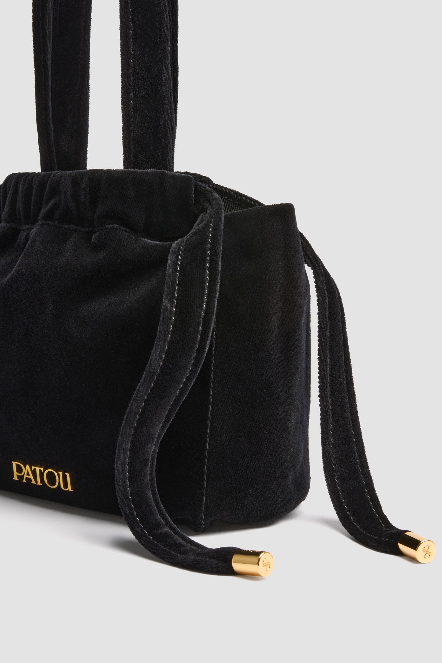 Patou H25AC0740170999B pochette velours coton noir TU