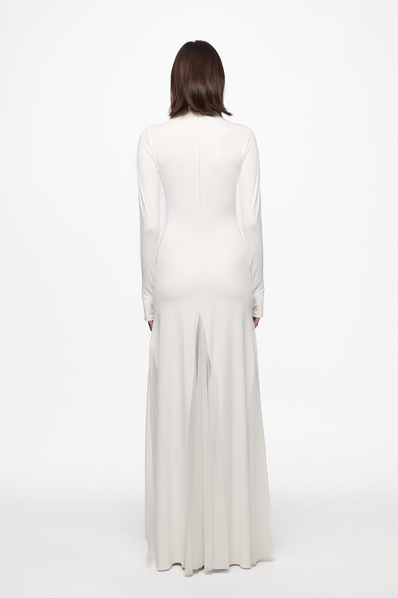 ATU Body Couture White Maxi robe blanche tulle taille S