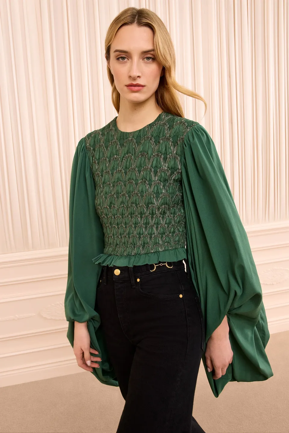 Ulla Johnson Marlene FA260244 Blouse Tourmaline en soie