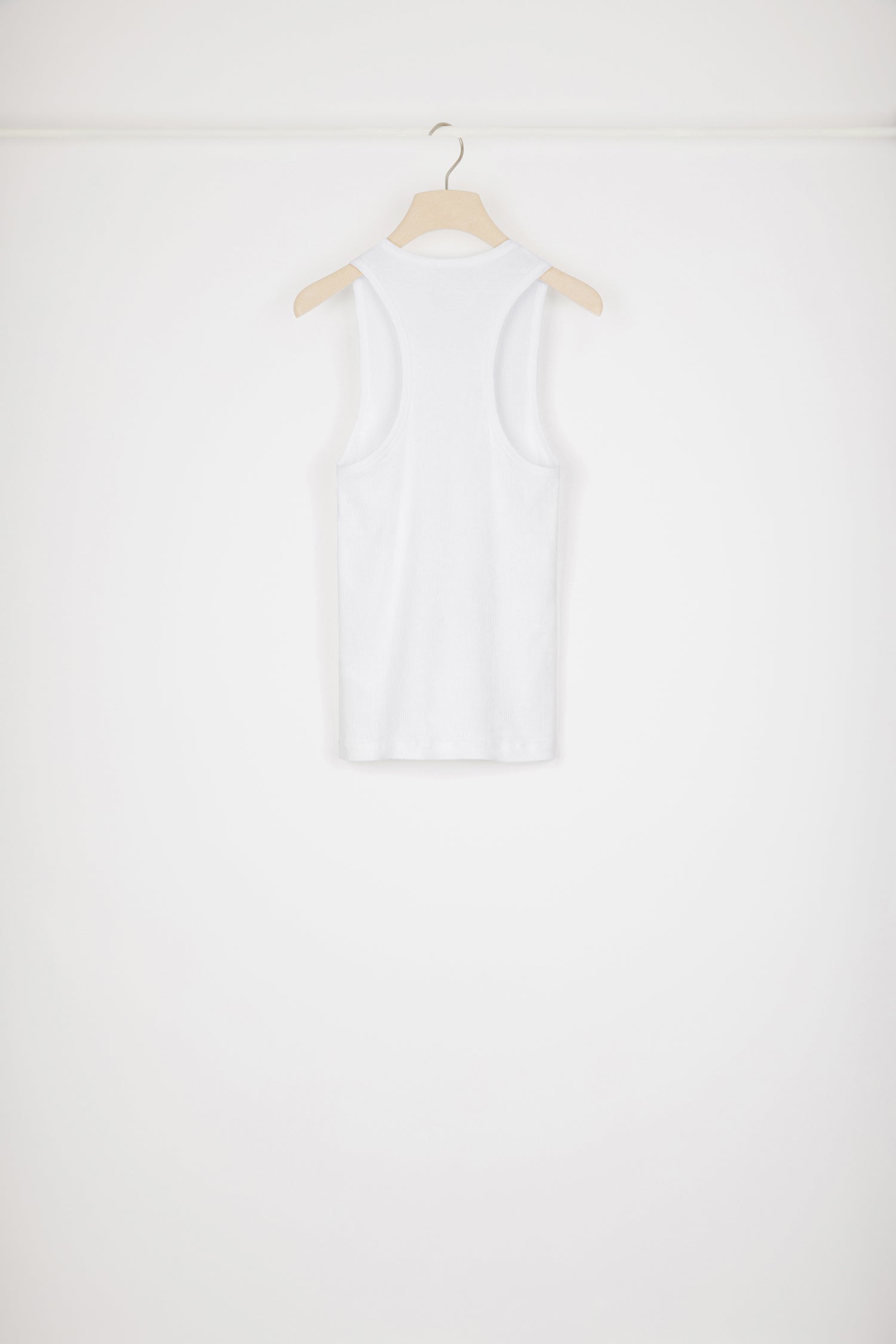 Patou JE072 débardeur top coton bio blanc médaillon