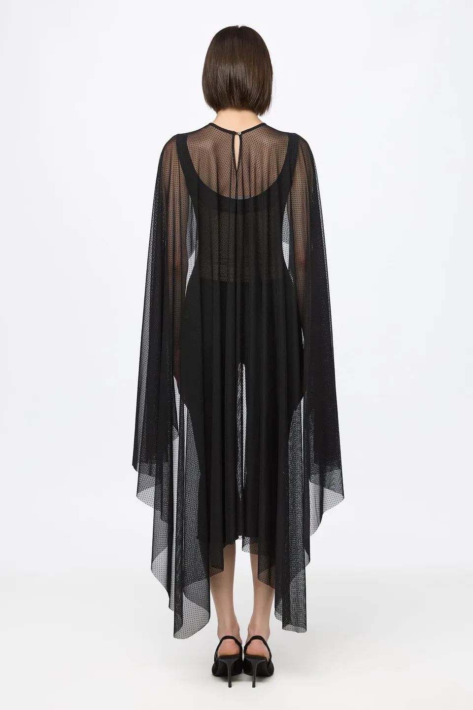 ATU Body Couture Tops and Jackets Mesh Cape cape noire TU