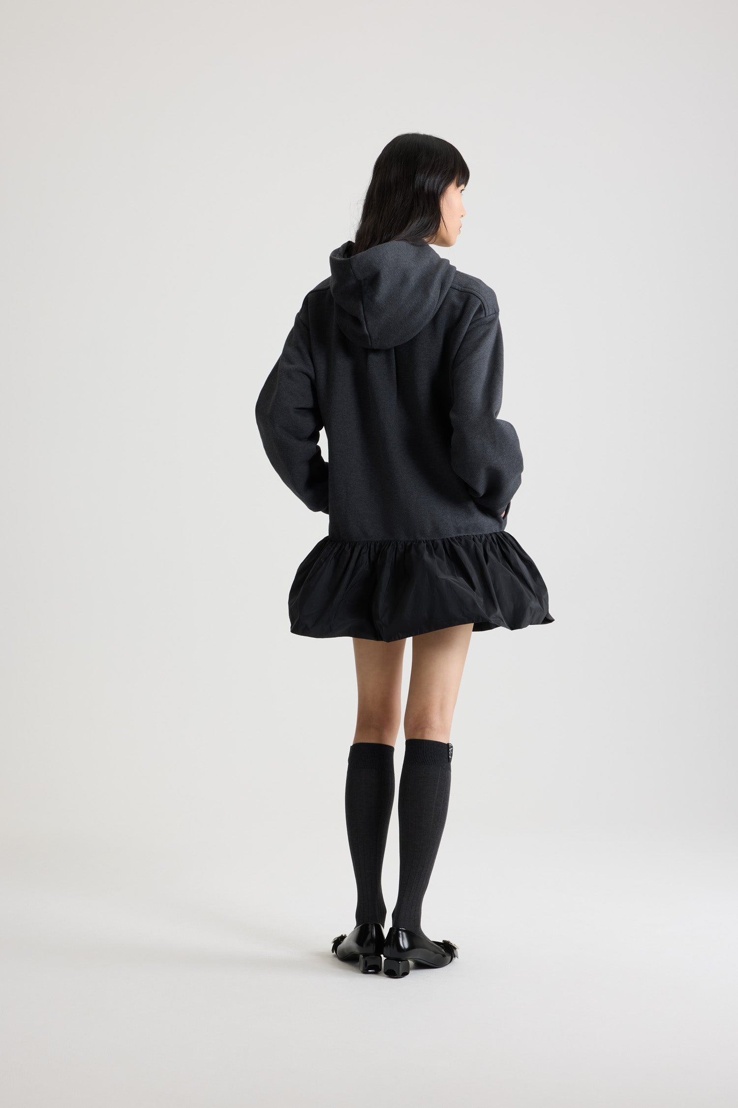 Patou AC120 mi-bas chaussettes hautes coton noir