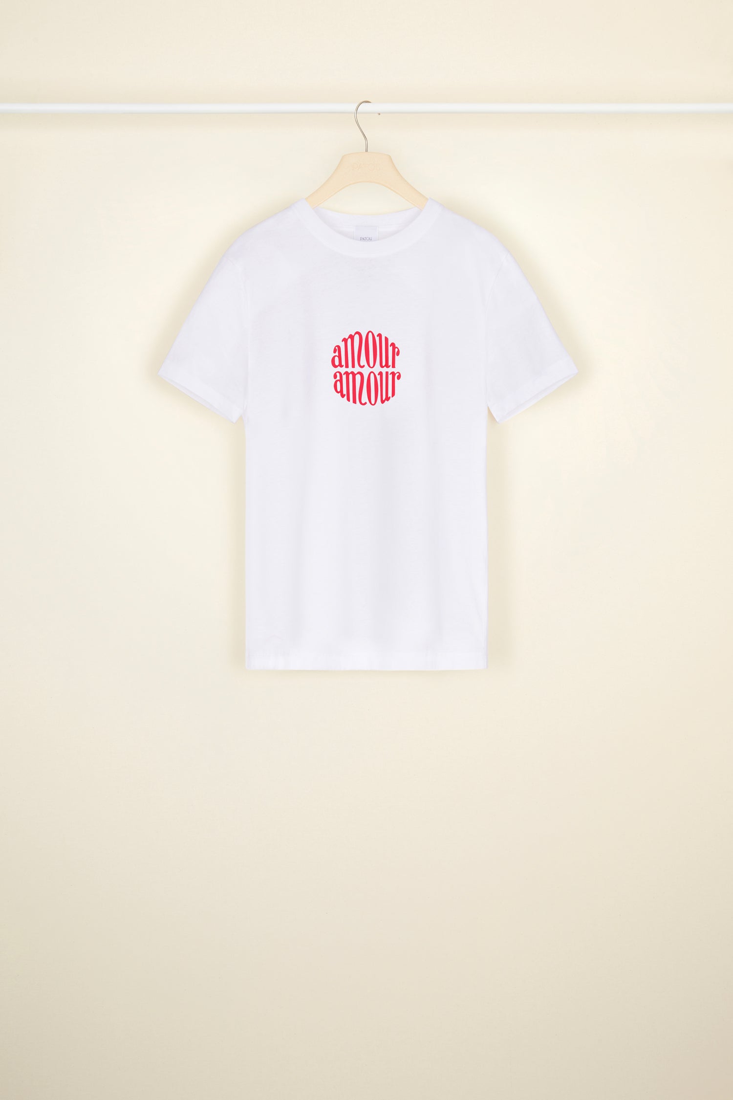 Patou Amour Amour JE033 t-shirt coton bio blanc