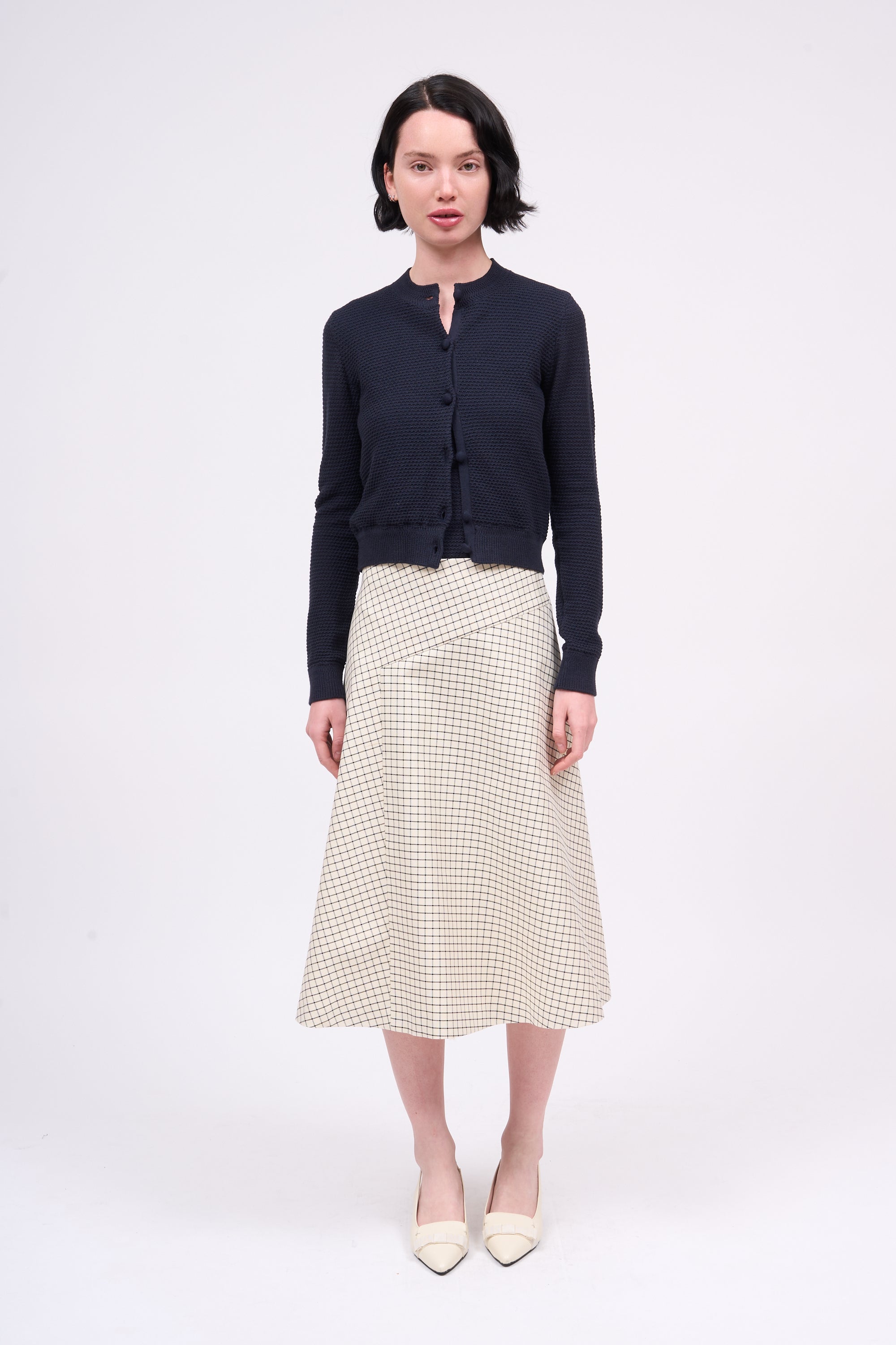 Paul & Joe Modigliani cardigan coton cachemire marine
