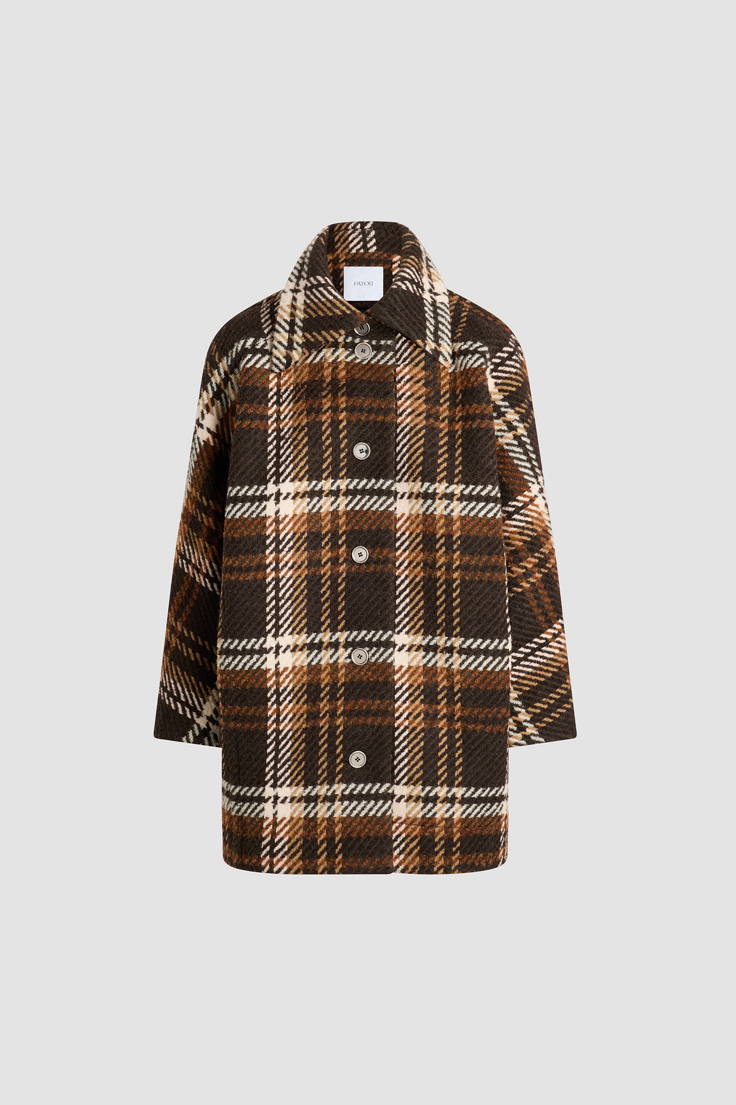 Patou OU042 parka Autumn Checkerboard laine carreaux 38
