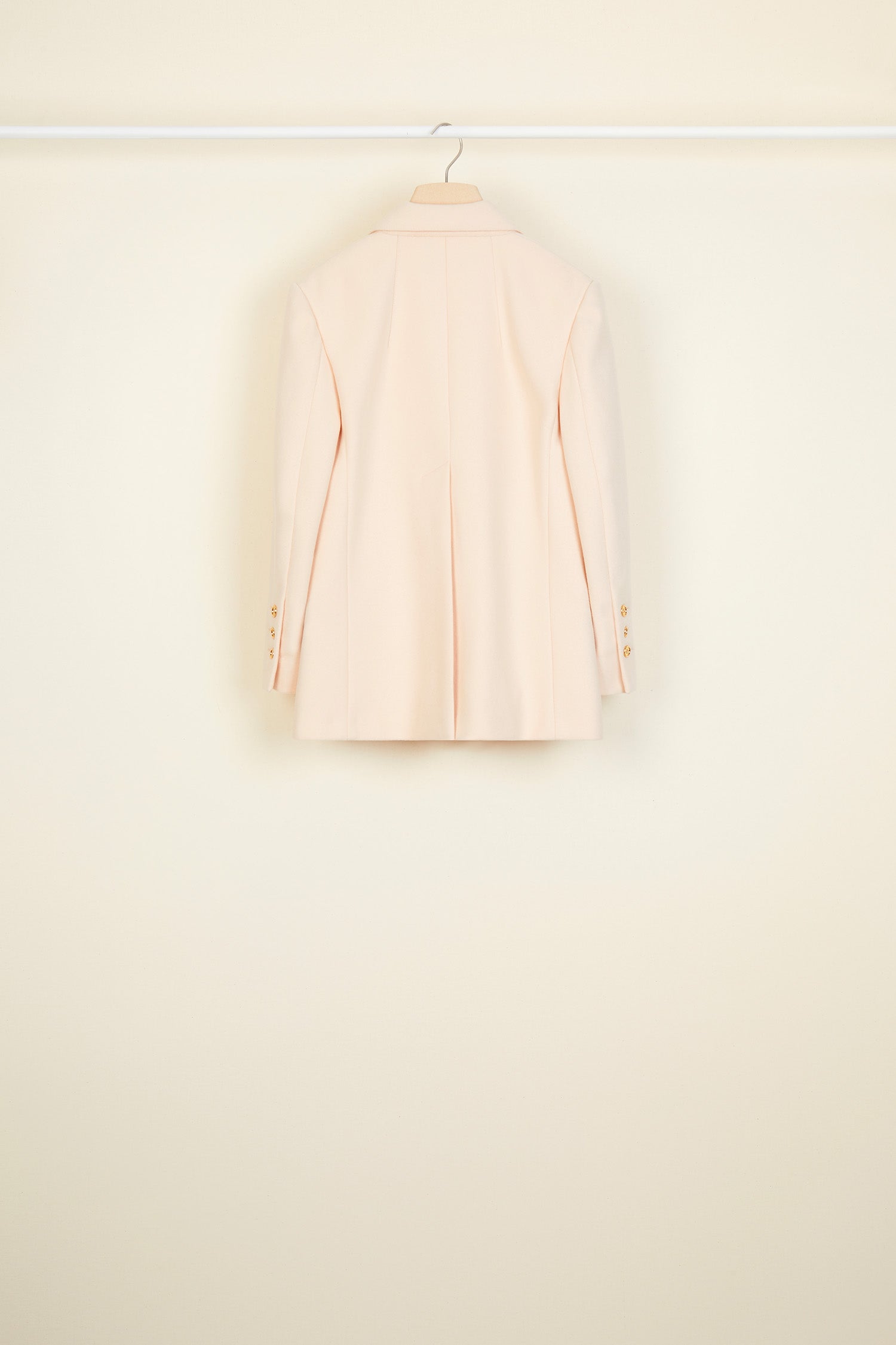 Patou veste tailleur H20JA001 laine cachemire rose 40