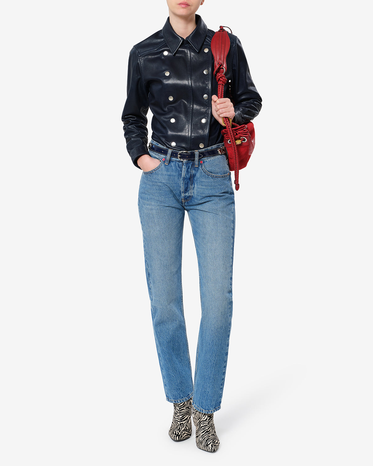 Isabel Marant Daya PA0800 jean regular bleu 34
