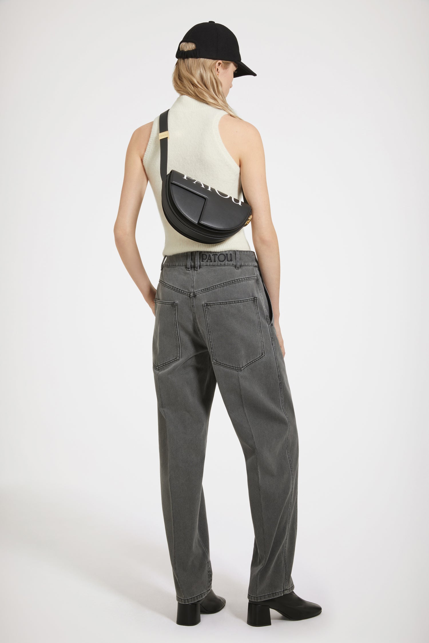 Patou TR032 jean cargo anthracite coton bio 38