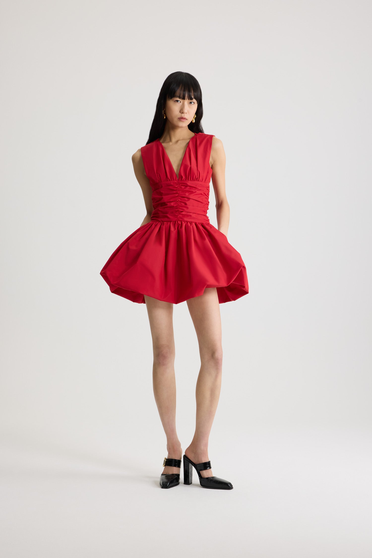 Patou DR2140011308R robe dos nu Lipstick Red