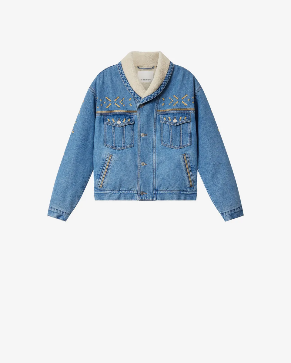 Isabel Marant Jackson VE0534HB veste denim bleu clair