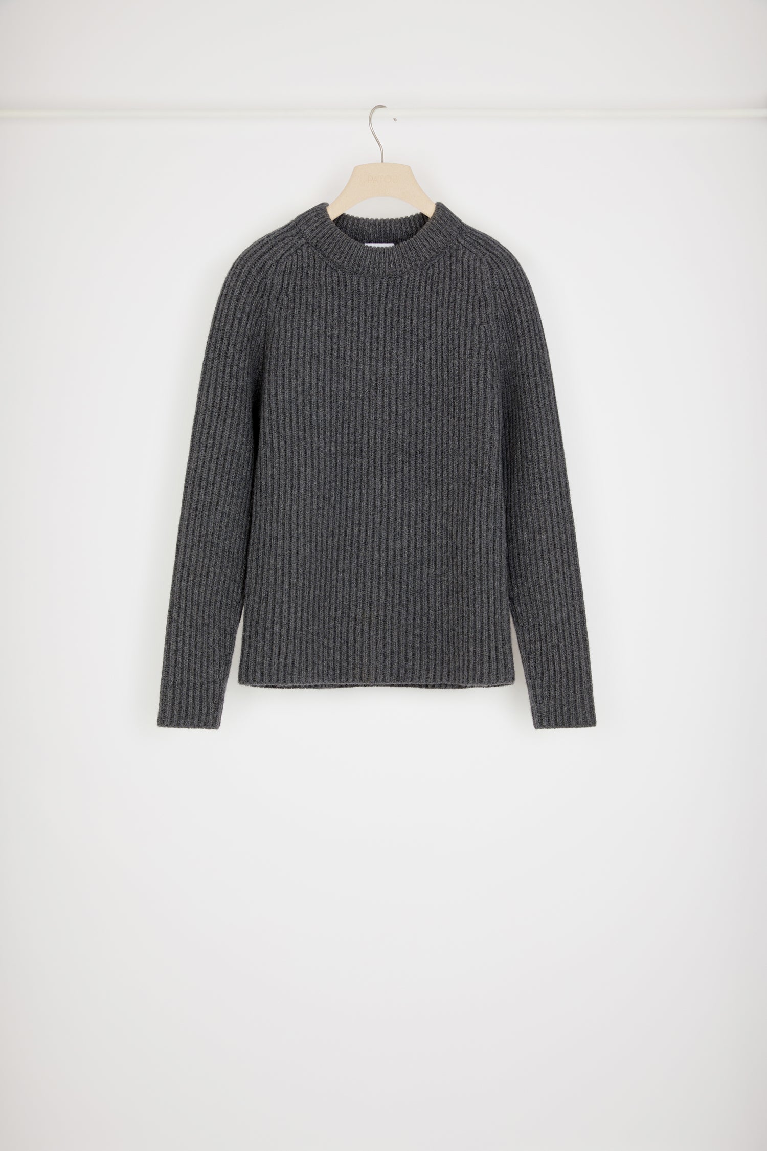 Patou KN140 pull gris laine cachemire