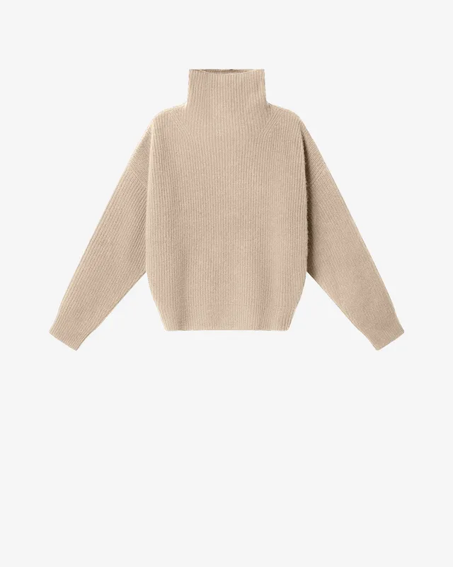 Isabel Marant Brooke pull beige laine mérinos cachemire