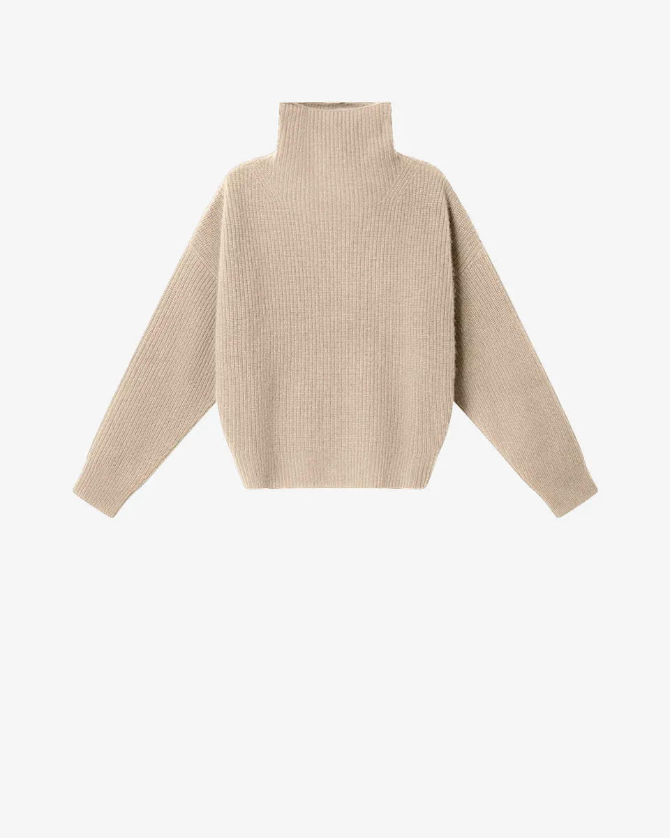 Isabel Marant Brooke pull beige laine mérinos cachemire