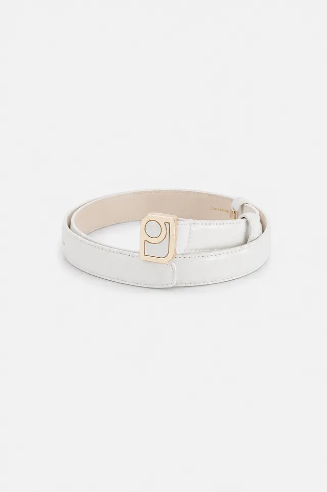 Paul & Joe Sacs ceinture cuir agneau boucle logo ROSEE