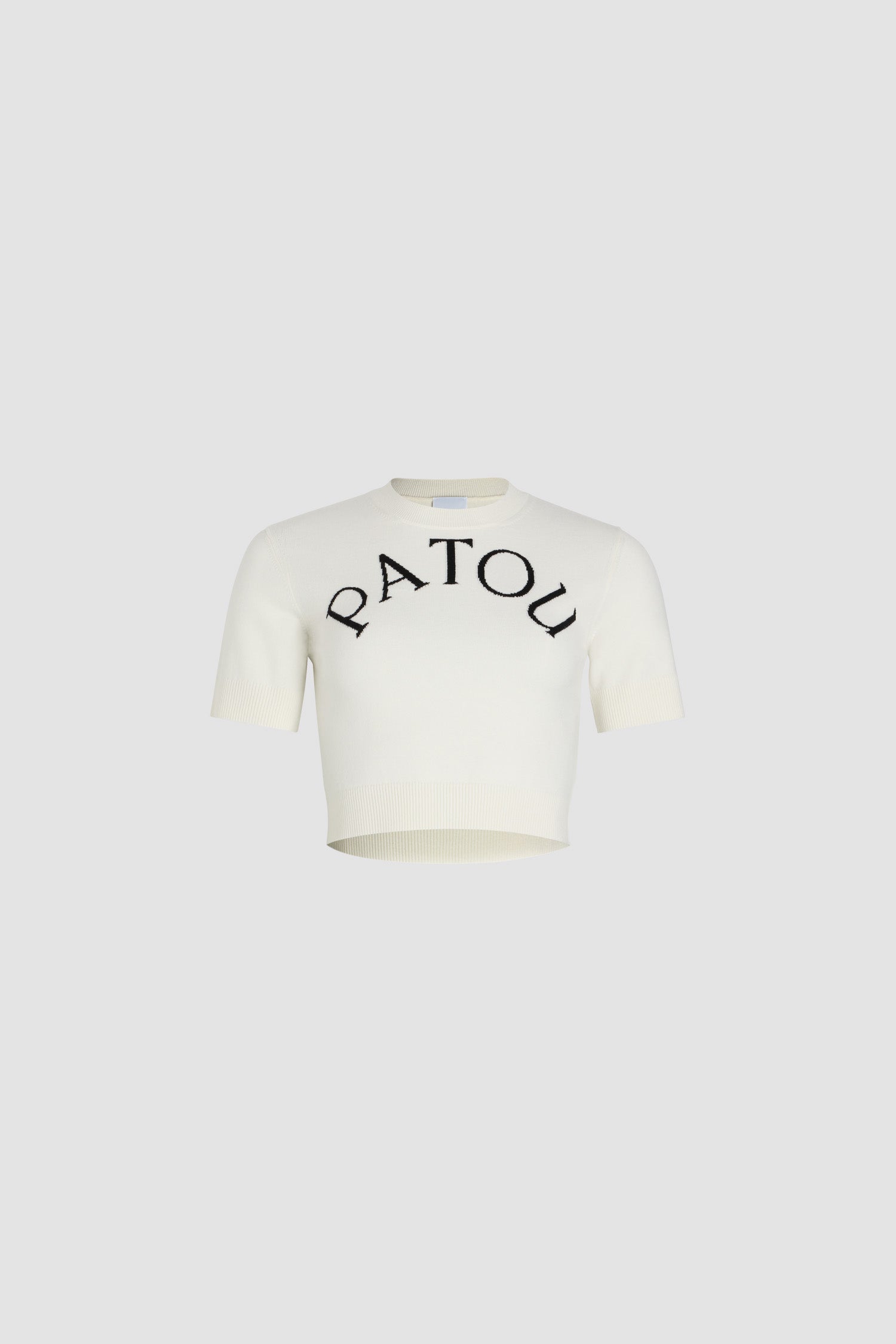 Patou Knitwear top KN222 P25KN222 cropped blanc laine