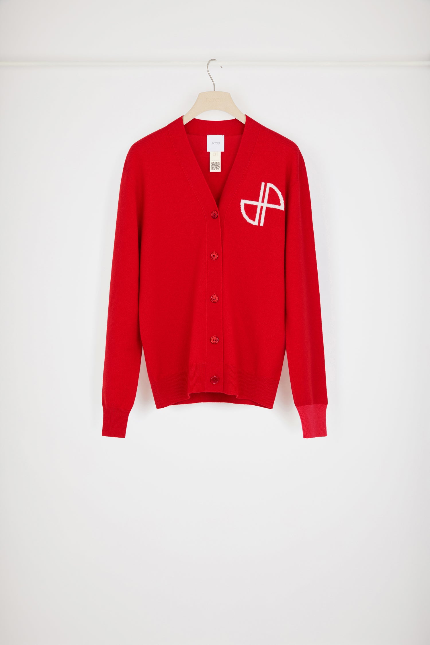Patou Knitwear H23KN1318041306R gilet laine Racing Red