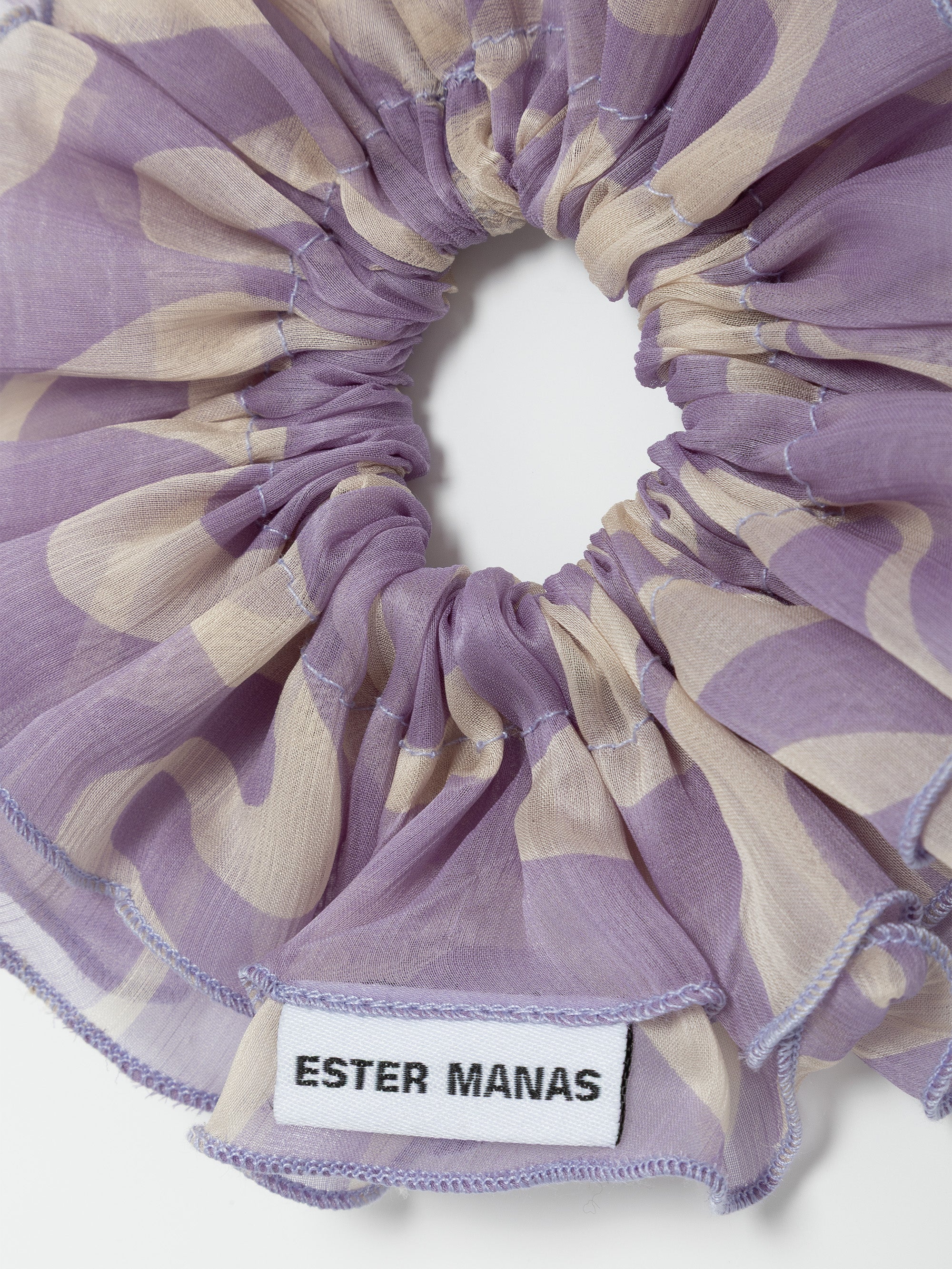 Ester Manas Silk Cancan chouchou soie volants 16 cm