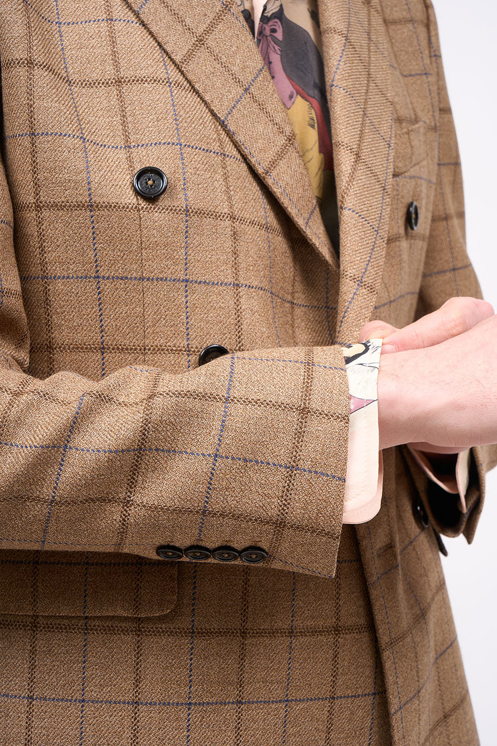 PAUL & JOE Veste ajustée tweed de laine à carreaux Cedric