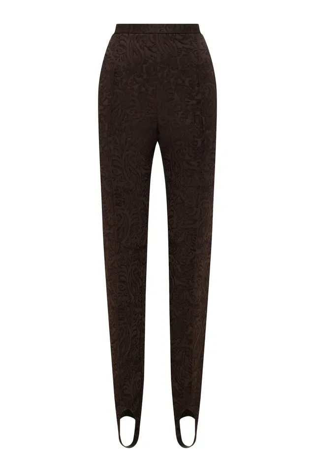 Alemaïs Adeline pantalon étrier jacquard taille haute