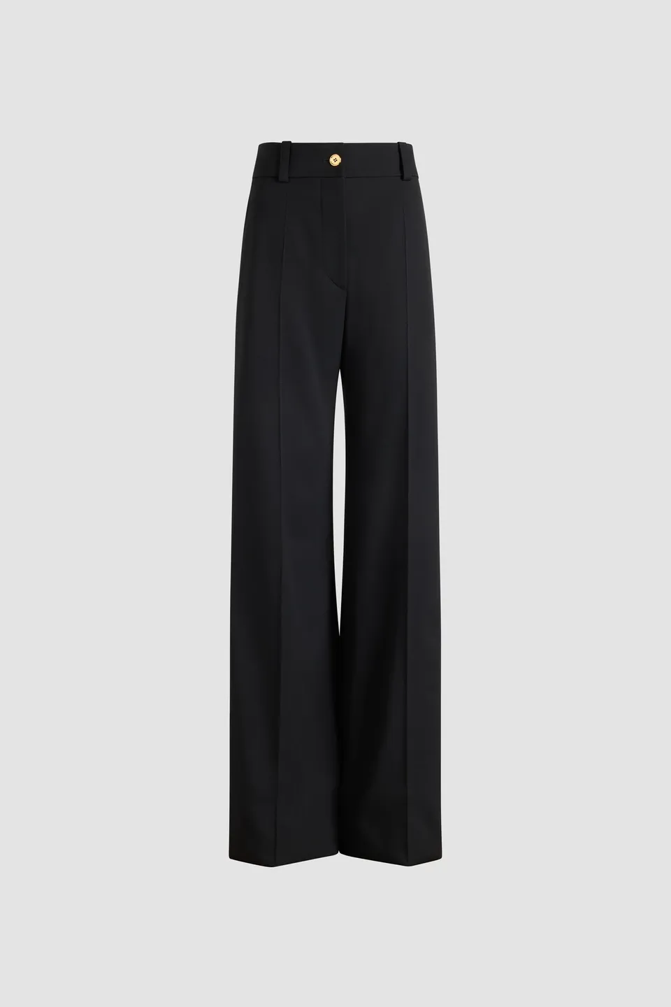 Patou TR054 pantalon évasé laine technique noir